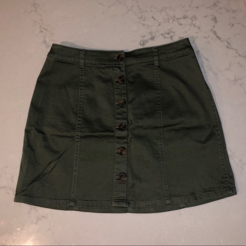 Forever 21 Button Front Skirt